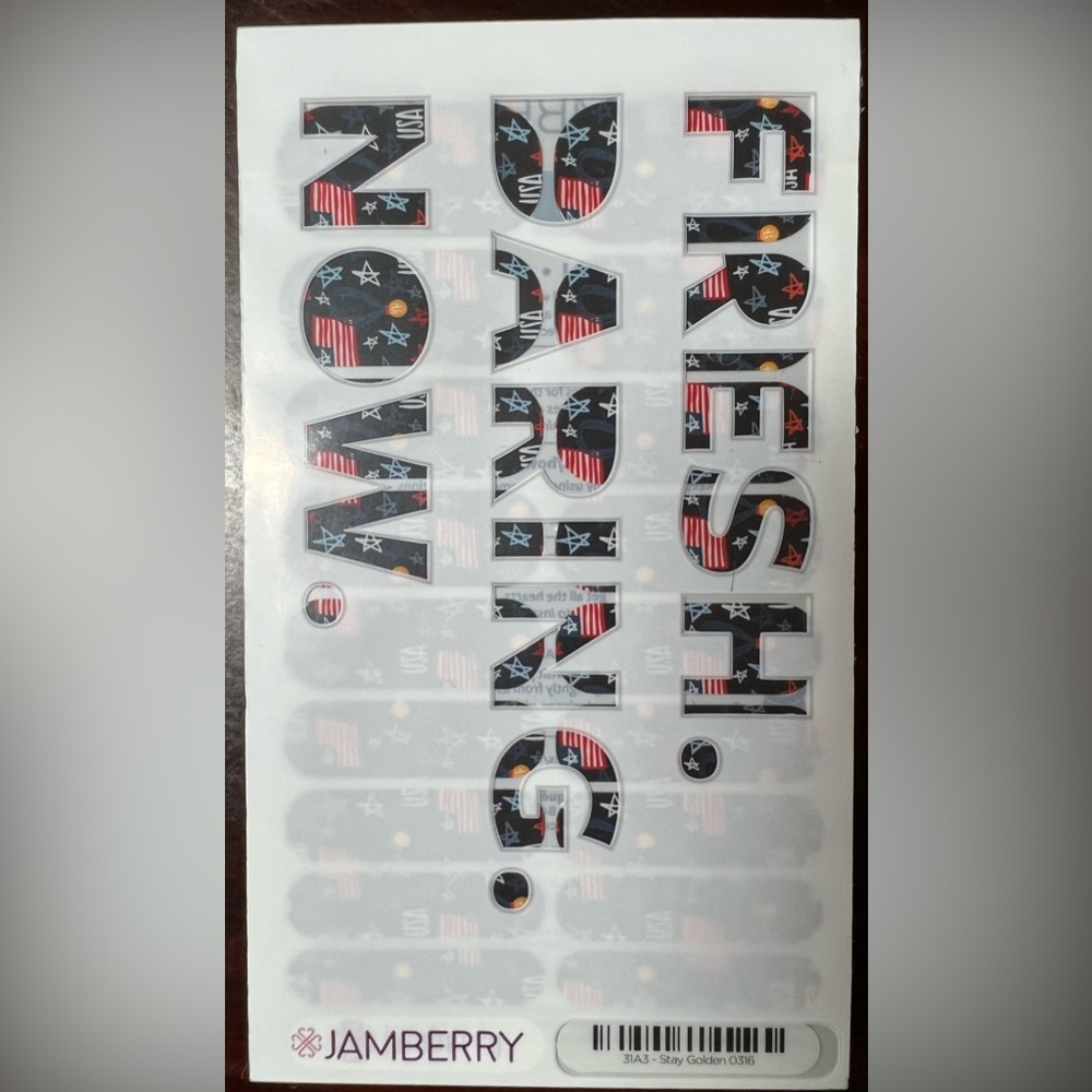 Jamberry Nail Wraps - Stay Golden (US Olympics)